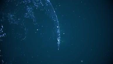 4K酷炫蓝色地球后期PPT背景素材视频视频的预览图